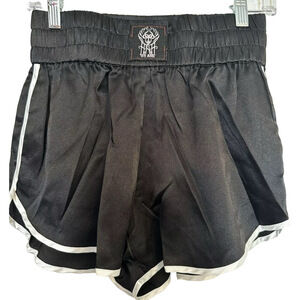 Free people We are HAH black high waisted shorts